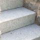 15 x 40 cm Granit-Blockstufen Griys hellgrau 200 cm lang