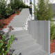 15 x 35 cm Granit-Blockstufen Alvaro anthrazit 250 cm lang