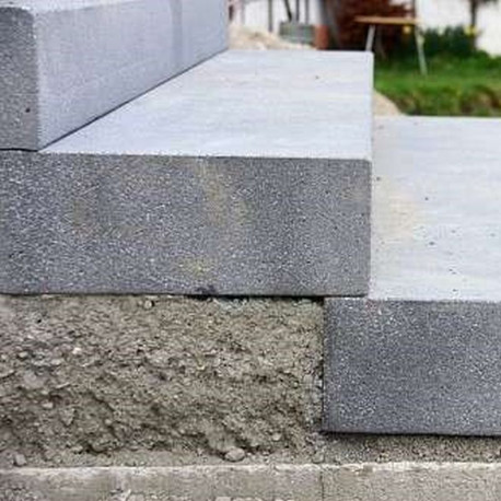 15 x 40 cm Granit-Blockstufen Alvaro anthrazit