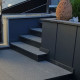 6 x 30 cm Granit-Trittstufen Adrian Black schwarz