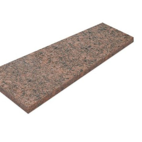 4 x 35 cm Granit-Trittstufen Raudona rot