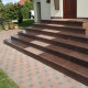 8 x 30 cm Granit-Trittstufen Raudona rot
