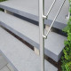 8 x 30 cm Granit-Trittstufen Alvaro anthrazit 100 cm lang
