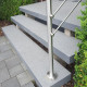 8 x 35 cm Granit-Trittstufen Alvaro anthrazit 200 cm lang