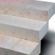18 x 45 cm Kalkstein-Blockstufen Blancka Flava weiß 80 cm lang