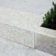 15 x 35 cm Granit-Blockstufen Elena weißgrau 100 cm lang