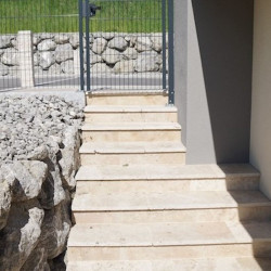 4 x 35 cm Granit-Trittstufen Tiago gelb