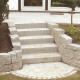 15 x 35 cm Granit-Blockstufen Tiago gelb 300 cm lang