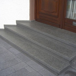 8 x 35 cm Granit-Trittstufen Pedro Black schwarz
