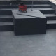 15 x 45 cm Granit-Blockstufen Pedro Black schwarz 80 cm lang