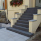 18 x 40 cm Granit-Blockstufen Pedro Black schwarz