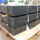 20 x 40 cm Granit-Blockstufen Pedro Black schwarz 100 cm lang
