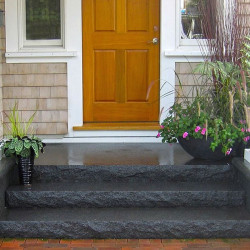 18 cm Granit-Podestplatte Pedro Black schwarz