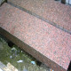 15 x 40 cm Granit-Blockstufen Laahs rot 250 cm lang