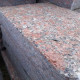 18 x 35 cm Granit-Blockstufen Laahs rot 250 cm lang