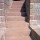 18 x 40 cm Granit-Blockstufen Laahs rot