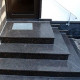 6 cm starke Granit-Podestplatte Pedro Black schwarz