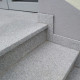 4 x 35 cm Granit-Trittstufen Griys hellgrau 100 cm lang