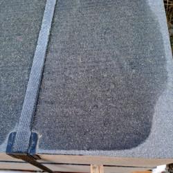 15 x 40 cm Granit-Blockstufen Adrian Black schwarz