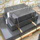 20 x 35 cm Granit-Blockstufen Adrian Black schwarz 80 cm lang