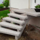 8 cm starke Granit Podestplatten Griys hellgrau 200 x 100 cm