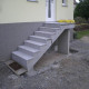 8 cm starke Granit Podestplatten Griys hellgrau 100 x 100 cm