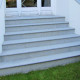 8 cm starke Granit Podestplatten Griys hellgrau