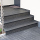 6 x 35 cm Granit Trittstufen Pedro Black schwarz 150 cm lang
