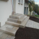 20 cm starke Granit Podestplatte Tiago hellgelb